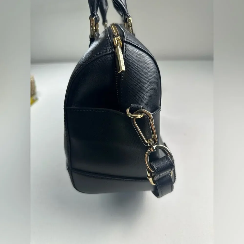 Tory Burch Robinson Bag Black With Crossbody Strap Saffiano Leather